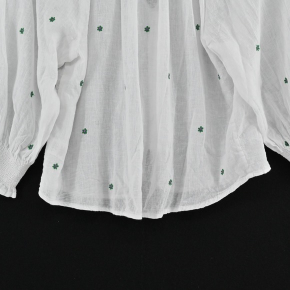 Rails Womens Mariah Embroidered Top Size XS Daisy Floral Linen Cottage Peasant - Picture 12 of 13